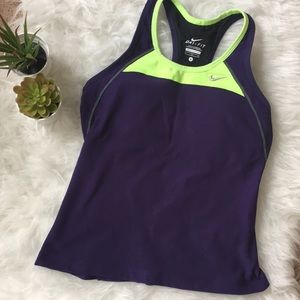 SOLD!! Nike dri-fit tank with built in sports bra